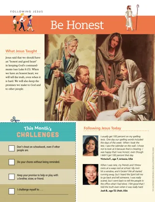 Following Jesus: Be Honest