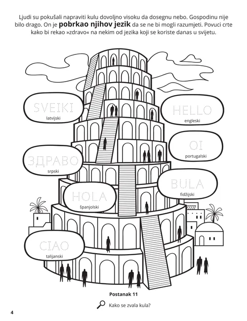The Tower of Babel coloring page