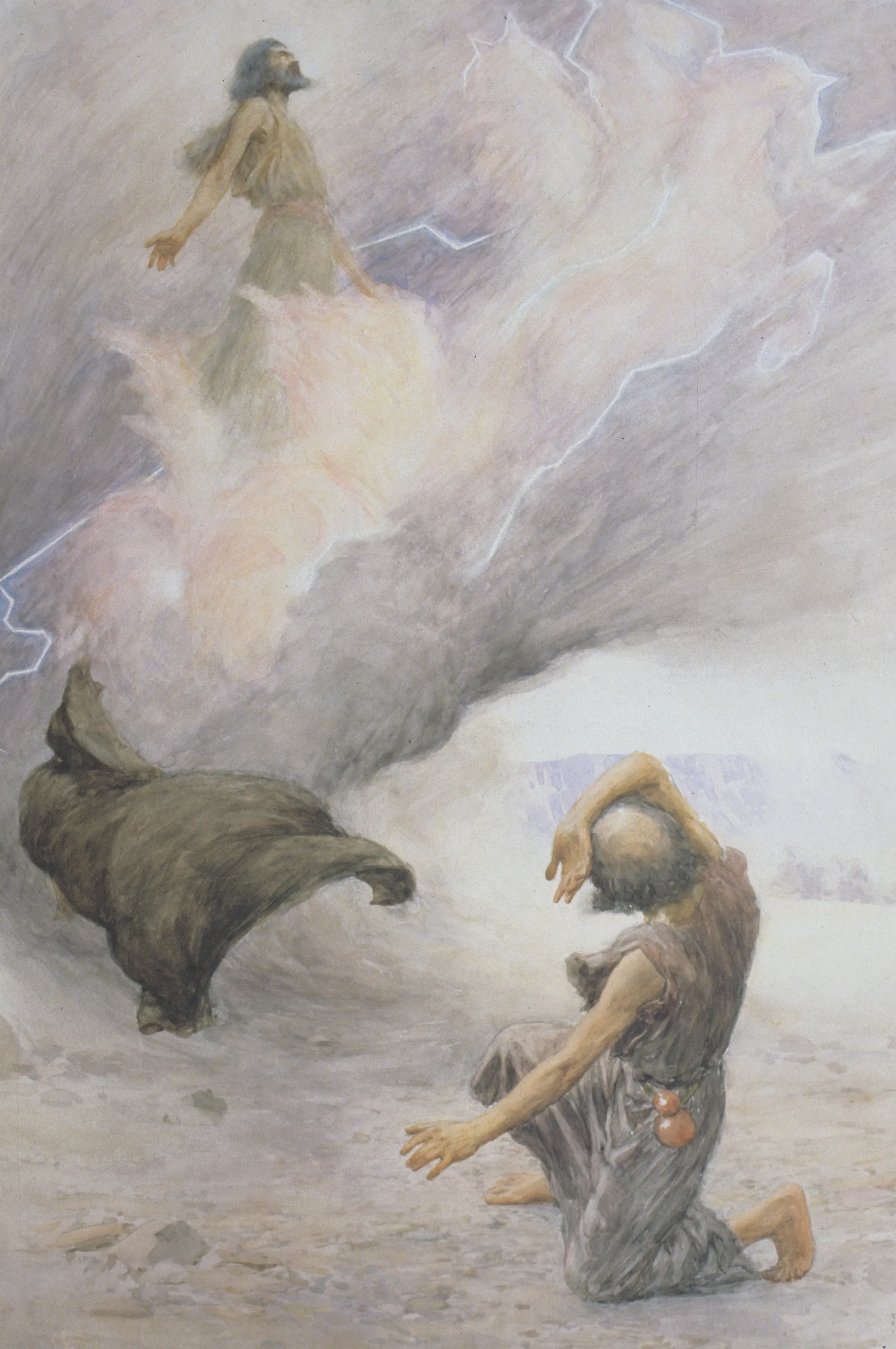 Elijah Ascending into Heaven, by W. H. Margetson