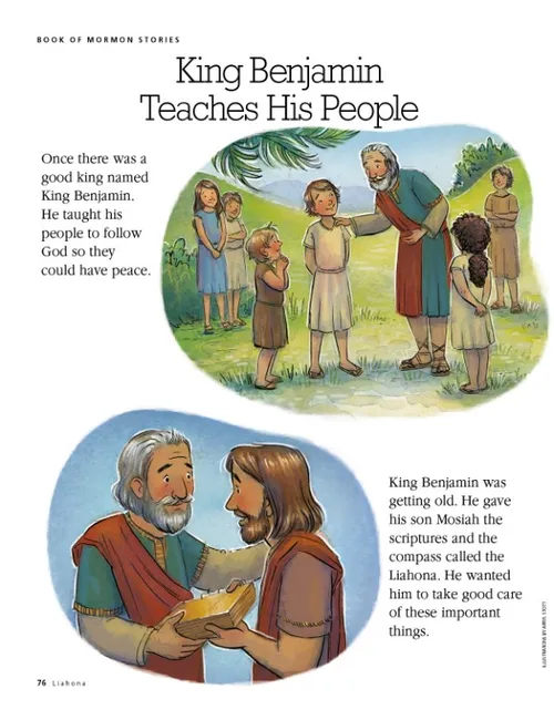 King Benjamin teaches his people 1