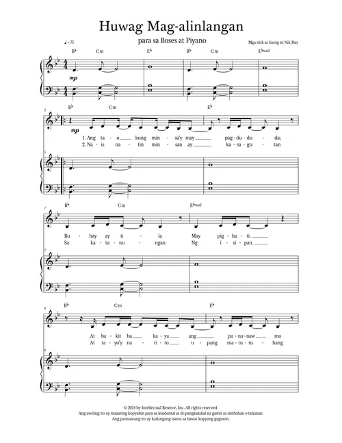 sheet music