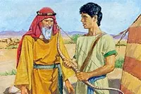 Nephi makes a wooden bow