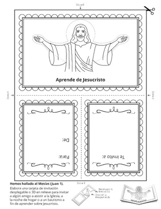 Hoja de actividades: Aprende de Jesucristo