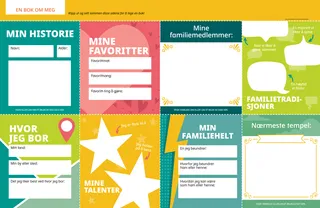 booklet for children to fill in and cut out