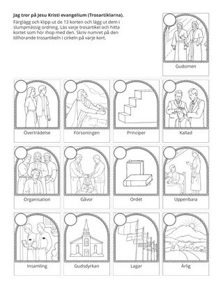 aktivitetssida: Trosartiklarna