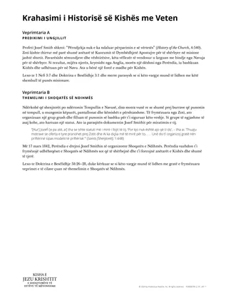 Krahasimi i Historisë së Kishës me Veten