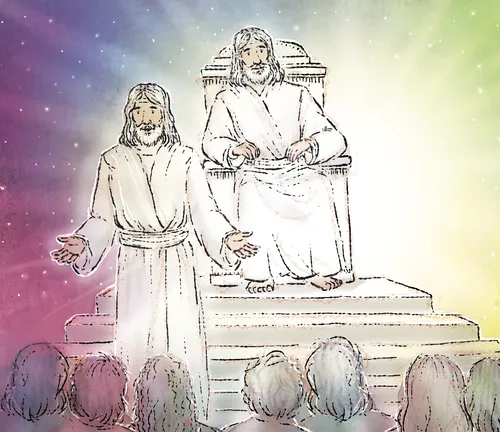 Heavenly Father and Jesus in heaven