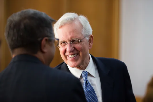 D. Todd Christofferson attends a PLC in Porto Alegre, Brazil in March 2017.