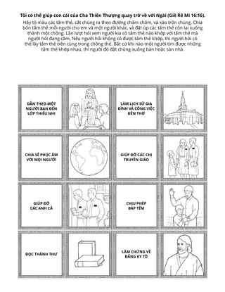 trang sinh hoạt: Tôi có thể giúp con cái của Cha Thiên Thượng trở về với Ngài