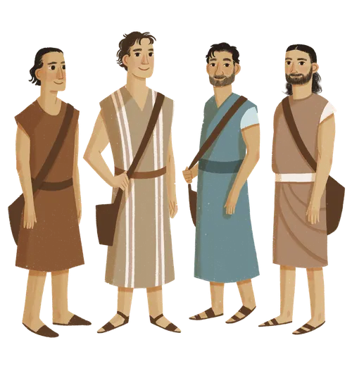 The sons of Mosiah standing together