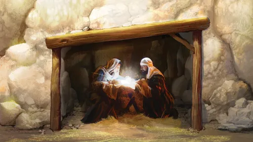 a Nativity scene