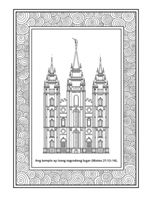 pahina ng aktibidad: ang templo ay banal