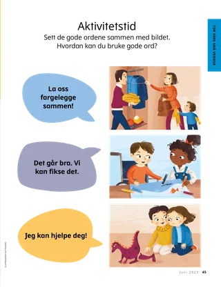 Samsvarsaktivitet om bruk av gode ord