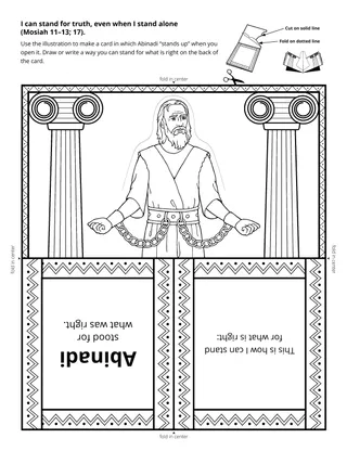 activity page: Abinadi stood for truth