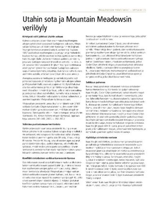 moniste, Utahin sota ja Mountain Meadowsin verilöyly
