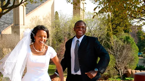 newly married couple