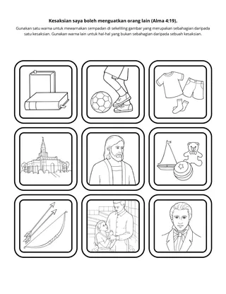 halaman aktiviti: Kesaksian saya dapat menguatkan orang lain