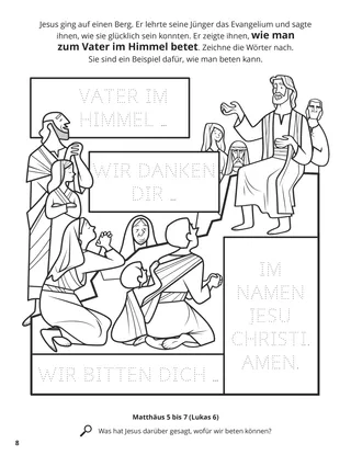 Sermon on the Mount coloring page
