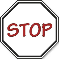 Stop sign template