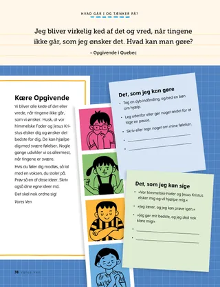 Børn viser forskellige følelser