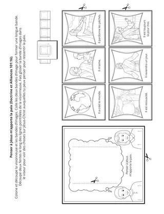 page d’activité : Jésus m’apporte la paix