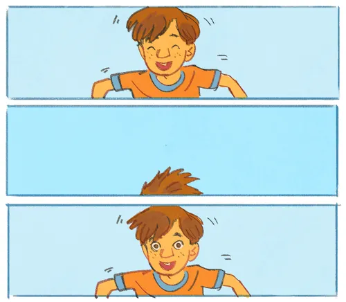 Matt jumping up and down