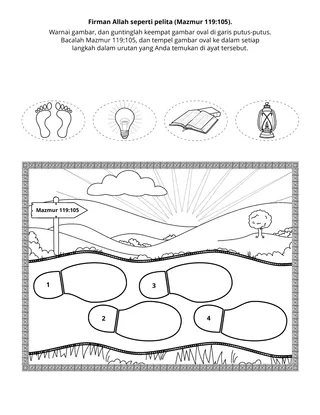 halaman kegiatan: Firman Allah adalah seperti terang