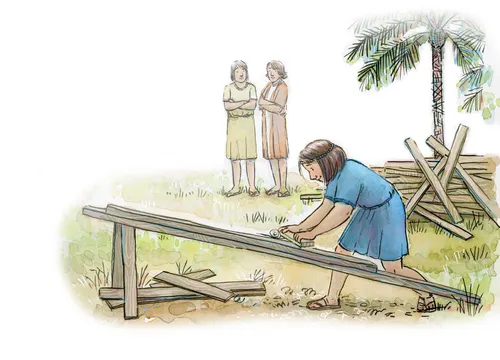 Nephi building a ship