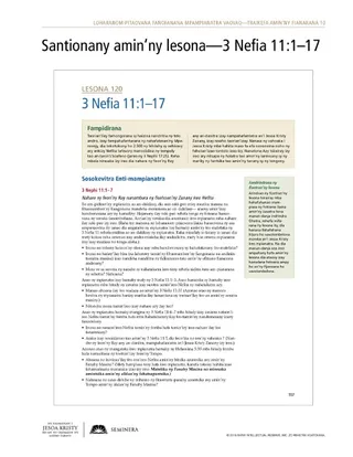 taratasy zaraina, Santionany amin’ny lesona