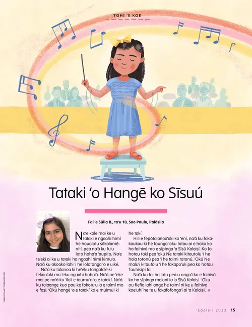 Peesi PDF mo ha fakatātā ʻo ha taʻahine ʻokú ne tā ʻa e hivá