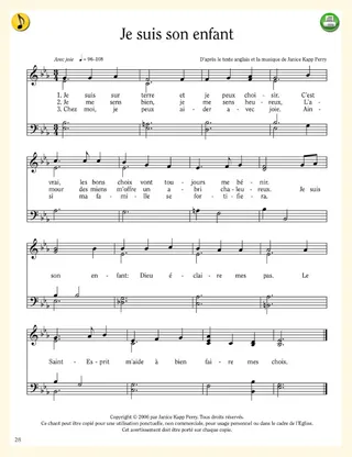 music, As a Child of God