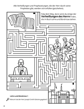 Doctrine, Covenants, and Commandments coloring page