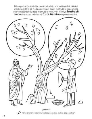 Allegory of the Olive Tree coloring page