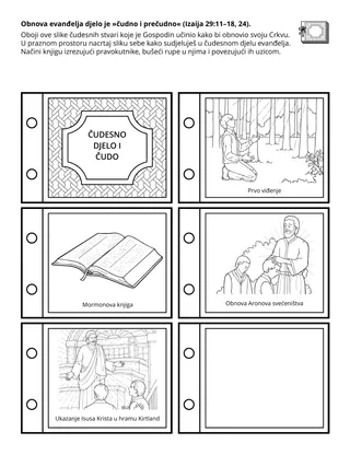 stranica aktivnosti za Malu školu: Obnova evanđelja djelo je »čudno i prečudno«