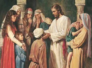 Christ Healing a Blind Man