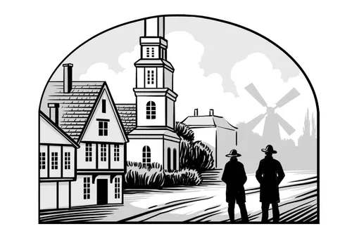 two men on street in European city