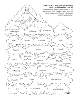 Seite mit der Aktivität: Jesus Christus wird mich weiter führen