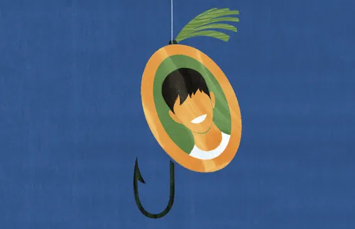 picture attached to fishhook