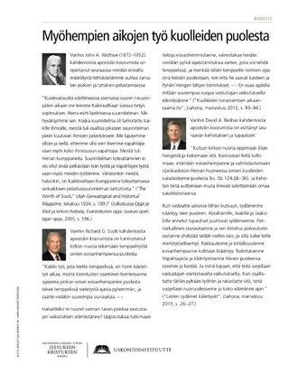 handout, Latter-day Work for the Dead