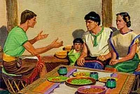 Alma stays with Amulek several days