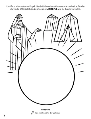 The Liahona coloring page