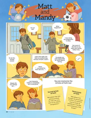 cartoon of Matt and Mandy at home