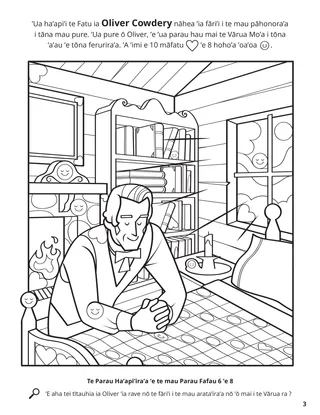 Oliver Received Answers from the Lord coloring page