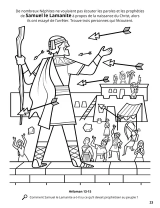 Samuel the Lamanite coloring page