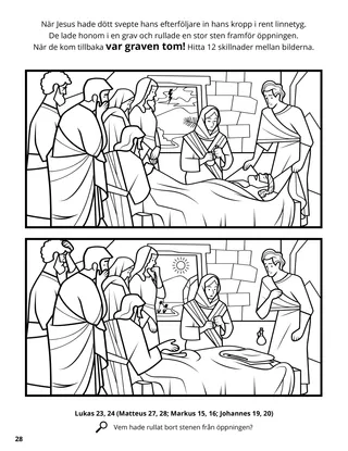 Jesus’s Burial coloring page