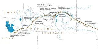 Map of Mormon Trail