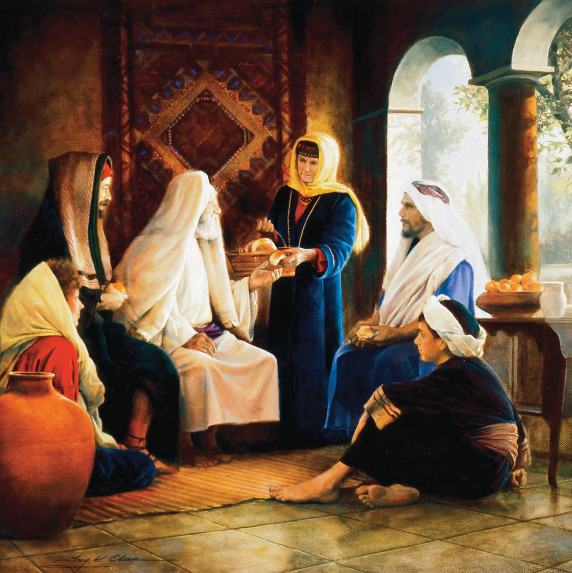 Job And His Family, by Greg K. Olsen