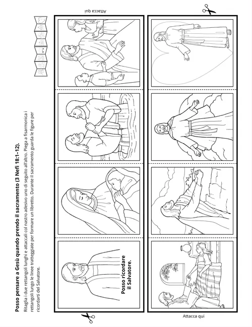 pagina dell’attività per creare un libricino