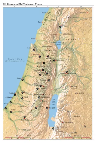 Map 10 from Bible Maps—Canaan in Old Testament Times