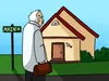 illustration of doctor visiting a house